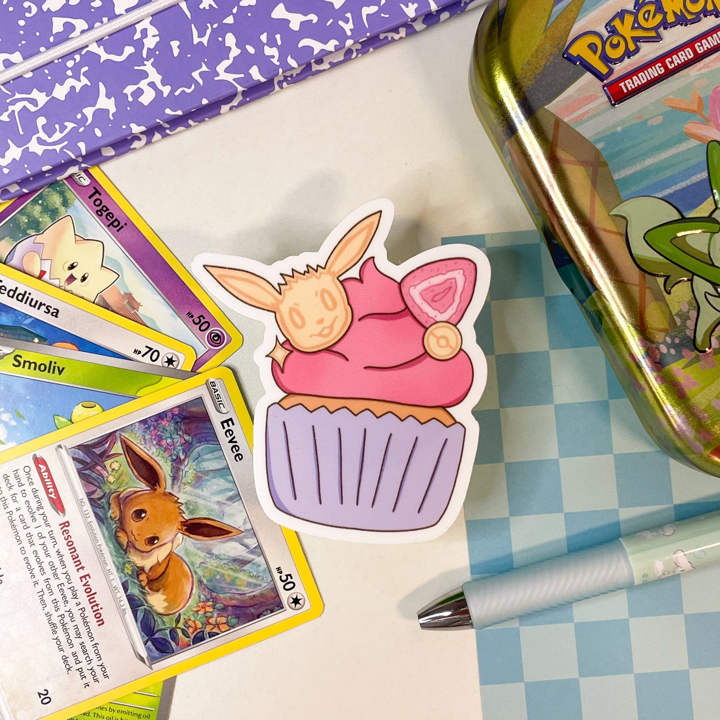 Eevee Cupcake Sticker