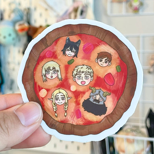 Dungeon Meshi Pizza Sticker