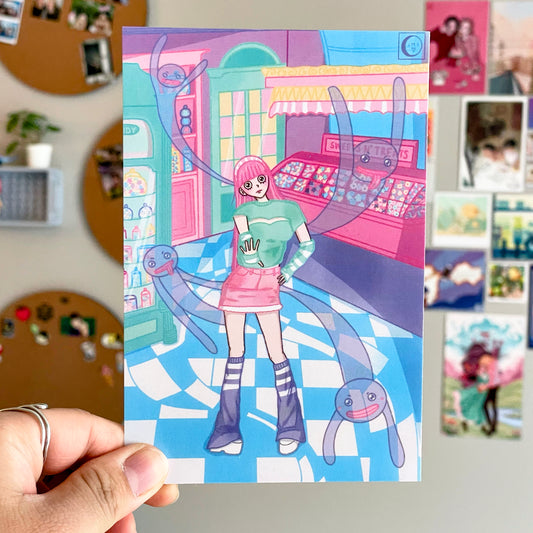 Perona Candy Shop Art Print