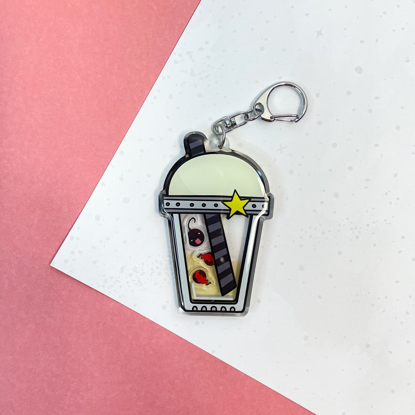 Soul Eater Boba Shaker Keychains