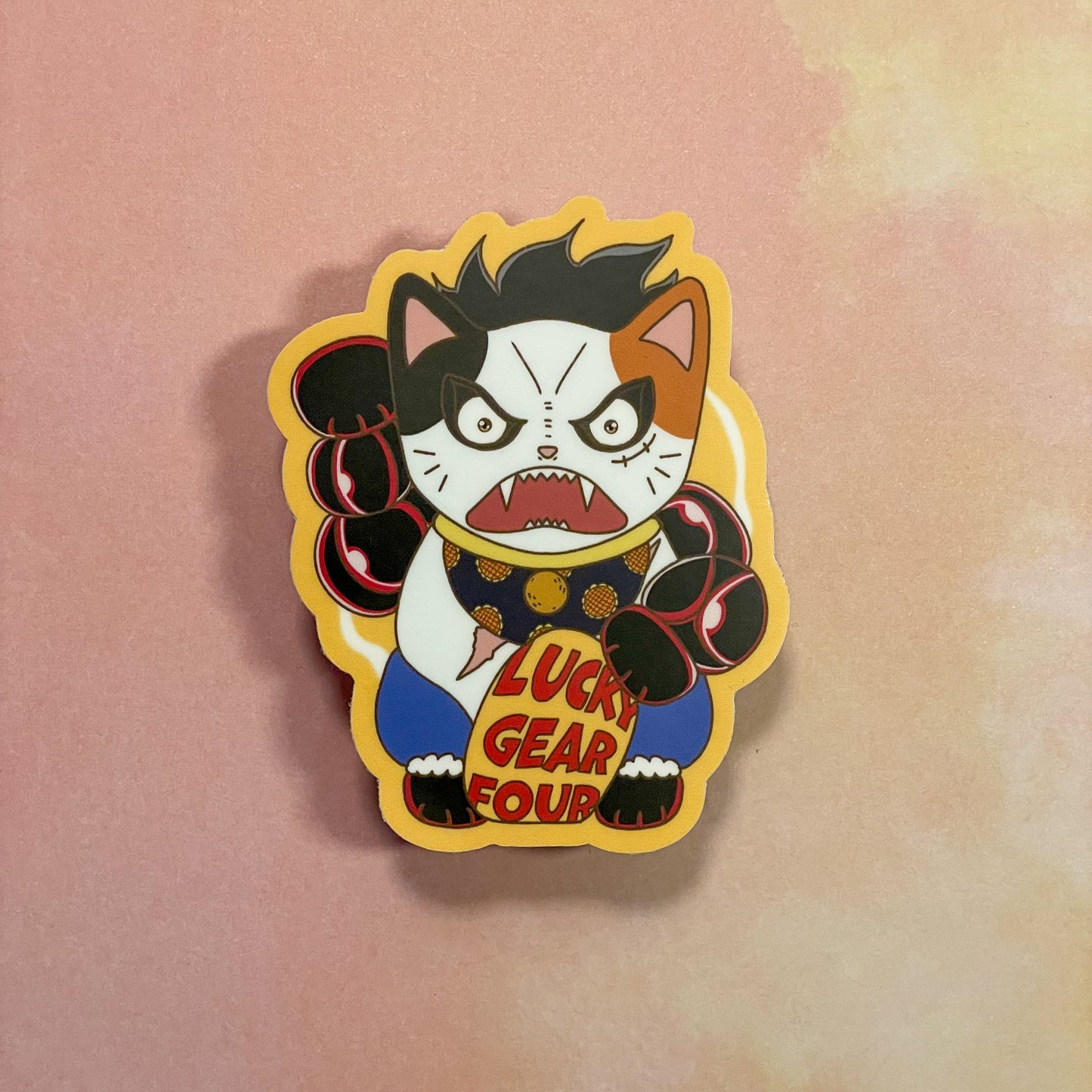 Luffy Lucky Cat Sticker