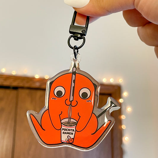 Pochita Ramen Keychain