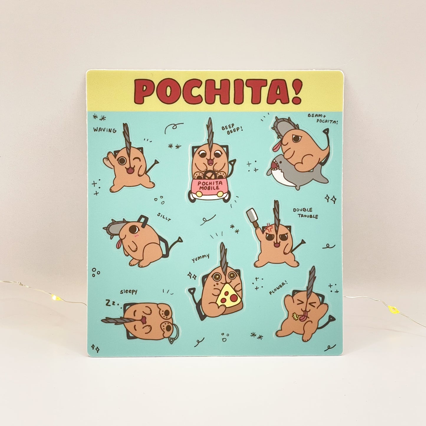 Pochita Sticker Sheet